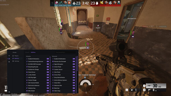 R6虹彩六號-ANC外部外掛 | 透視 自瞄 技能透視 帶過機碼 中文菜單